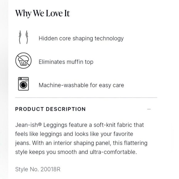 Spanx Jean-ish Ankle Leggings Twilight Rinse Size Medium 20018R Tummy Control - Picture 14 of 16